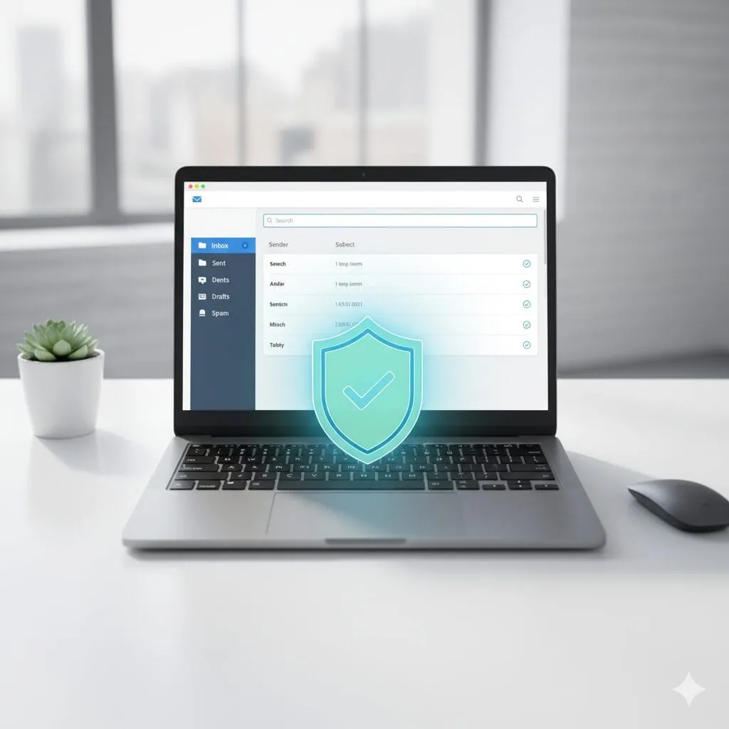 إعداد بريد رسمي آمن لشركات الأعمال مع عناصر حماية رقمية.