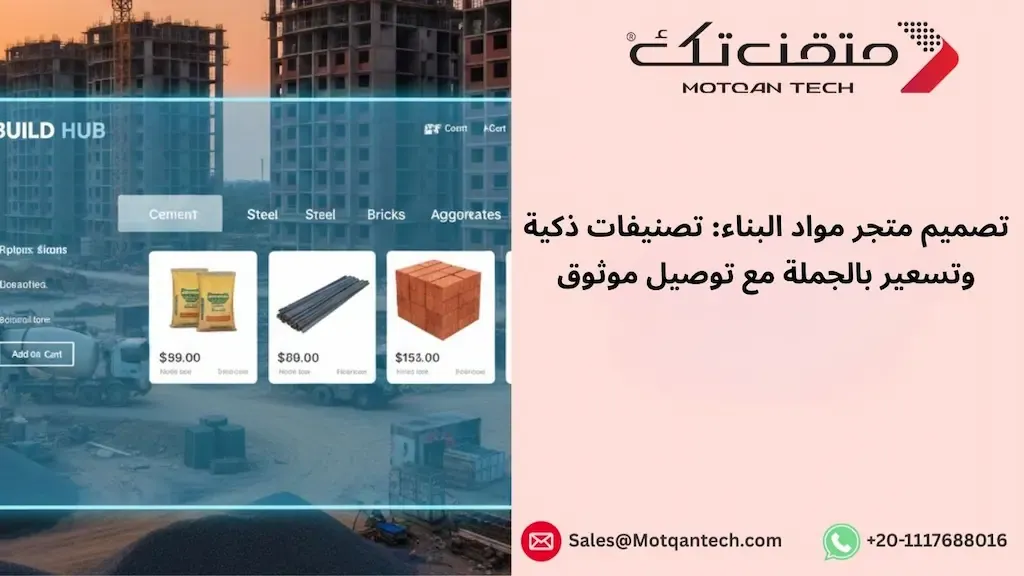 تصميم متجر إلكتروني لبيع مواد البناء